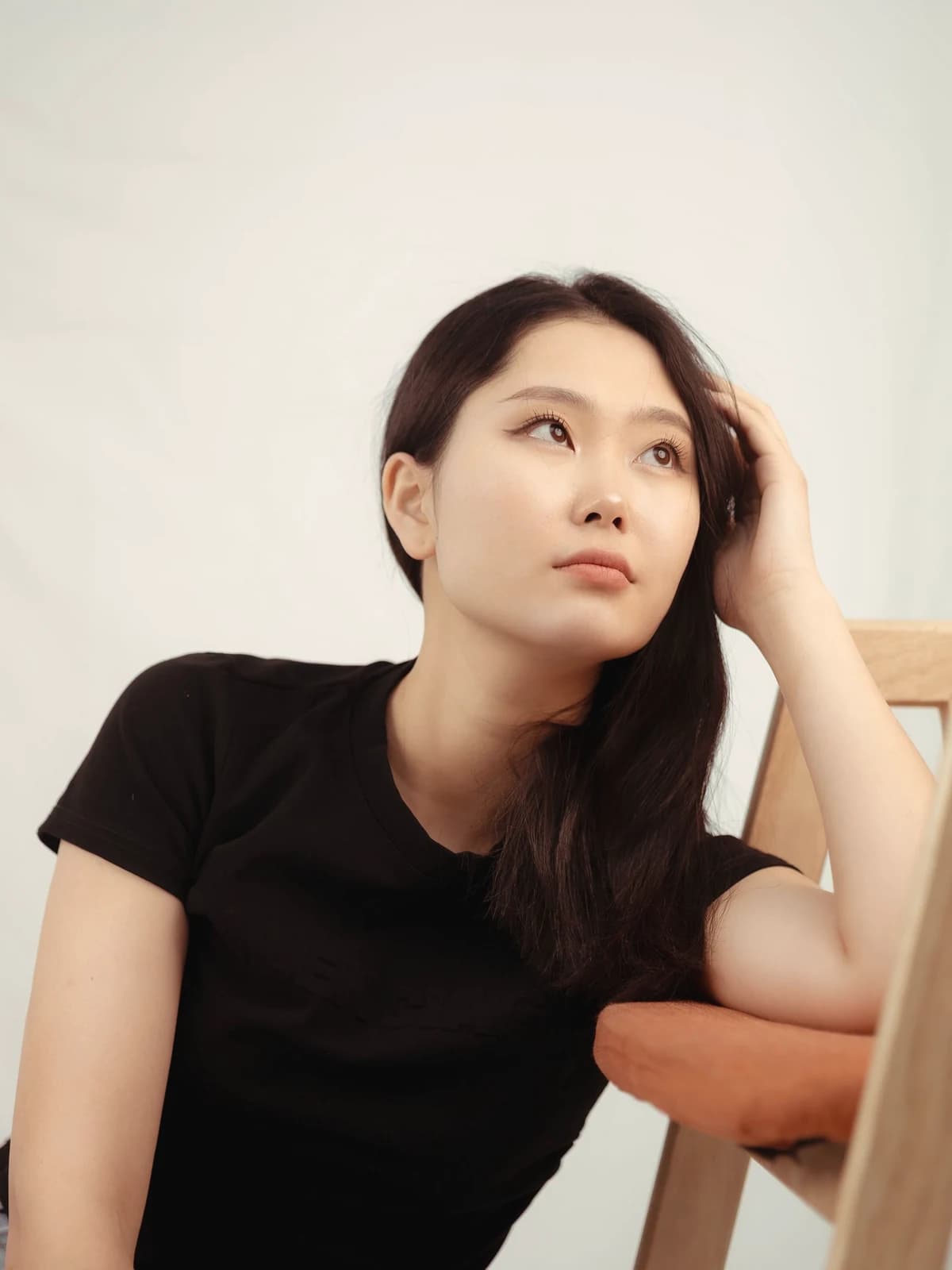 헤비웨이트 코튼 티셔츠 착용 컷